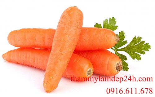Cà rốt còn chứa carotene, bảo vệ da tránh khỏi những tác hại của quá trình lão hóa